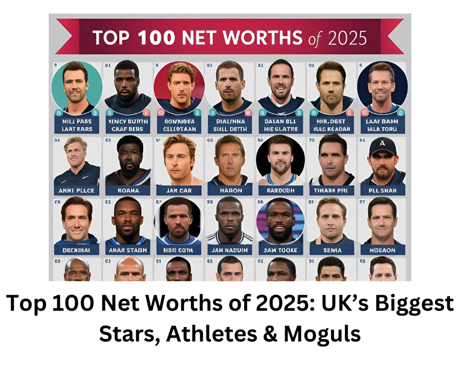 Top 100 Net Worths of 2025: UK’s Biggest Stars, Athletes & Moguls